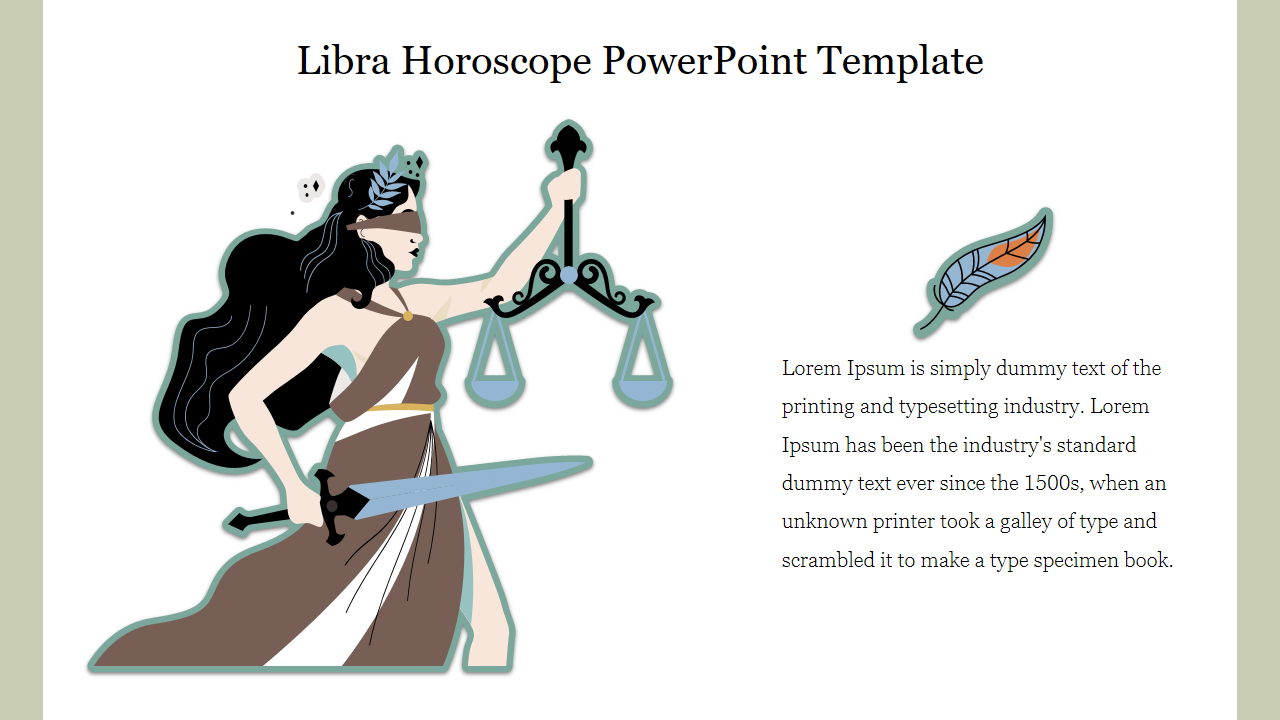 Libra Horoscope PowerPoint Template